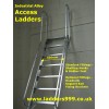 Industrial Alloy Access Ladders 600mm wide