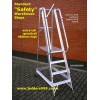 Alloy SAFETY Warehouse Steps - taller 980mm guardrail