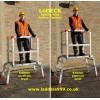 LoDeck Folding Alloy Podium Platform - 2 platform heights