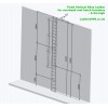 Overhead Roof Hatch Vertical Fixed Ladder 6.5m